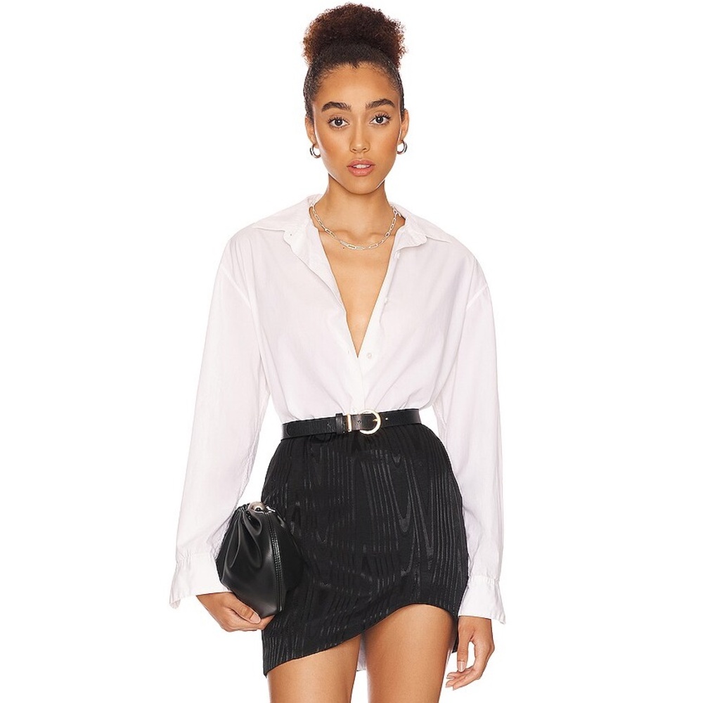 NWT Lovers and Friends Kent Black Textured Mini Asymmetrical Skirt $148